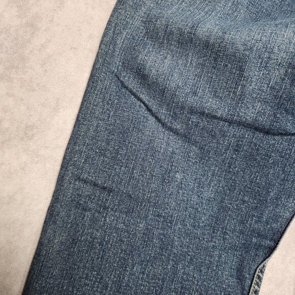 Levis 505 Jeans Mens 34x30 Blue Denim Straight Leg Regular Fit Classic Zip Fly‎ - Picture 9 of 16